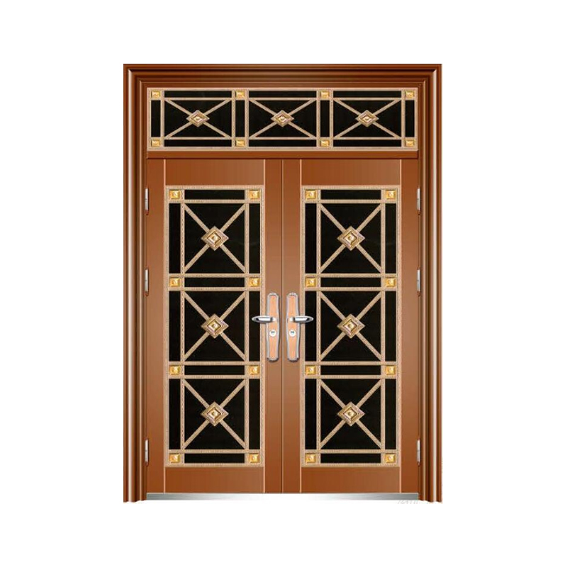 Double Modern Stainless Steel Front Entry Security Door