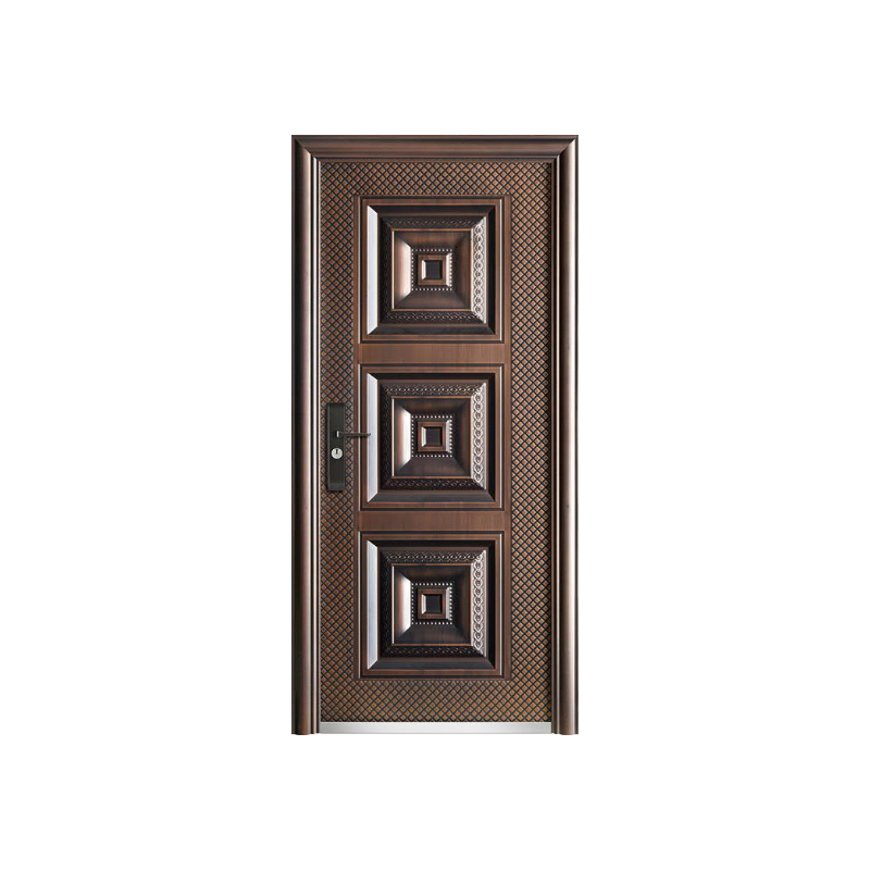 Customized High Quality Entry Modern Single Steel Security Doors