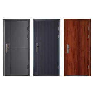 Factory Price Single Leaf Steel Security Doors