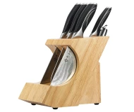 Damascus steel  kitchen knife set  with block kitchen knife home slicing bone knife fruit knife