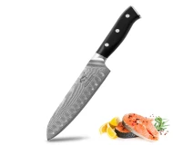 Professional Japanese VG-10 Blade Cooking Knife Damascus Steel Santoku Knife1