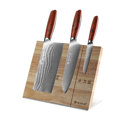 Hot Selling 4 Pieces  knife set Kitchen cleaver  knife Santoku knife Paring knife with Magnetic Block