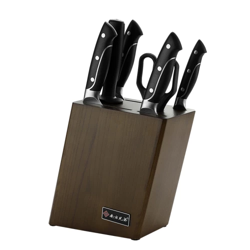 7 Pieces Kitchen Knives Set German Steel Cutlery Knife Chef Kitchen Knife Set with Wooden Block