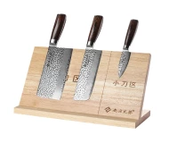 4 Pieces Damascus steel knife tool set kitchen cleaver Santoku knife paring  knife combination