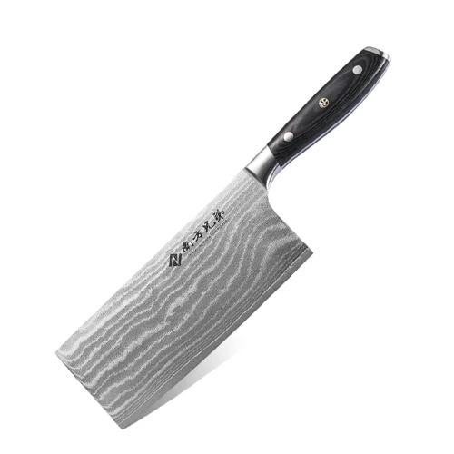 8 inch Damascus Steel VG-10 Kitchen Knife Meat Cleaver Knife with Micarta Handle