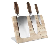 Professional 67 Layer Damascus Steel Cleaver Santoku 4 PCS Knife Set kitchen knives with Magnetic Holder