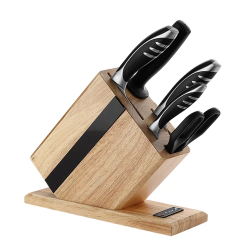 6 Pieces Professional Custom Japan Stainless Steel Cooking Kitchen Knife Set with Wooden Block