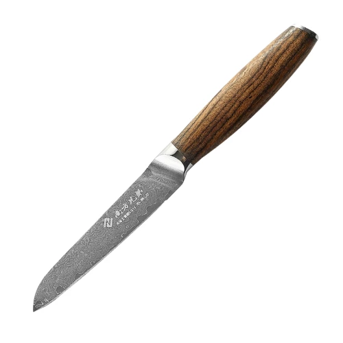 3.5 inch Damascus Steel 67 Layer VG10 Kitchen Knives Vegetables Paring Knife with Wooden Handle