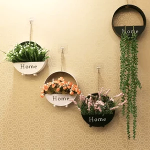 Modern Half Round Succulent Wall Planter Vase Home Living Room Hanging florist supplies flowerpots planters