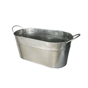 Outdoor Sunscreen Bucket Bug-spray Sunglasses Backyard Storage Pool Galvanized Buckets Tub Metal