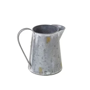 Hot Sale Galvanized Vintage Grey Watering Can Decorative Balcony Garden Planter Flower