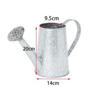 Galvanized Watering Can Vases With Handle For Home Flower Garden Desktop Decor