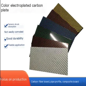 Colored 3K matte glossy twill plain carbon fiber board