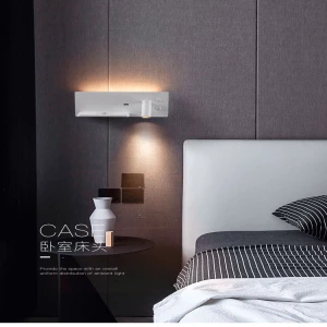 Wireless Charging Simple Double Switch Decorative Lamp Bedroom Bedside Reading Lamp Multifunctional