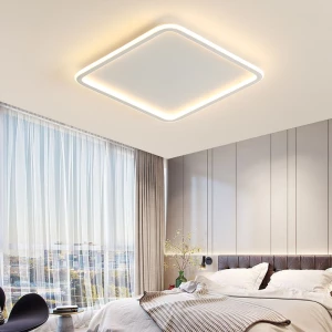 Nordic minimalist square shape indoor lighting for bedroom living room LED ceiling light