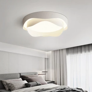 Nordic Creative Flower Cream Style Bedroom Ceiling Light Living Room Study Decoration Lighting LED Ceiling Light