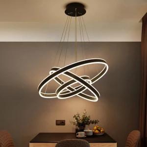 Luxury Modern Living Room Hanging Lighting Ceiling Pendant Lamp Circle Led Chandelier & Pendant Lights