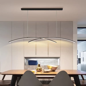 Indoor Dining Kitchen Lighting Hanging Fixture Arc Led Pendant Lights