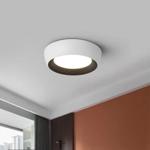 New Nordic Creative Living Room Ceiling Light White Circular Restaurant Lighting LED Ceiling Light