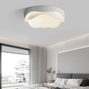 Nordic Creative Flower Cream Style Bedroom Ceiling Light Living Room Study Decoration Lighting LED Ceiling Light