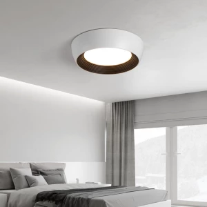 New Nordic Creative Living Room Ceiling Light White Circular Restaurant Lighting LED Ceiling Light