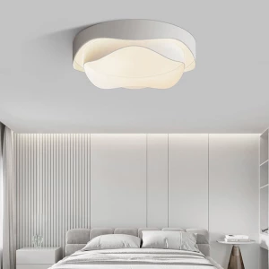 Nordic Creative Flower Cream Style Bedroom Ceiling Light Living Room Study Decoration Lighting LED Ceiling Light