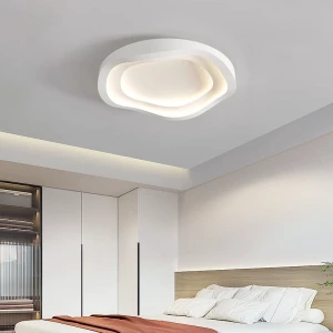 2023 Led Lighting Lamp Ceiling Special Surface Large Plastic Mounted Panel Light For Living Room circle led ceiling light