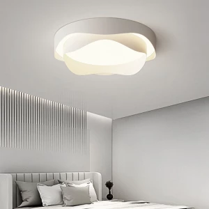 Nordic Creative Flower Cream Style Bedroom Ceiling Light Living Room Study Decoration Lighting LED Ceiling Light