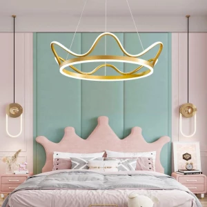 Nordic Office Home Lights Lighting Chandelier LED Crown Pendant Lamps for Dining Table Children Bedroom Living Room Decorative