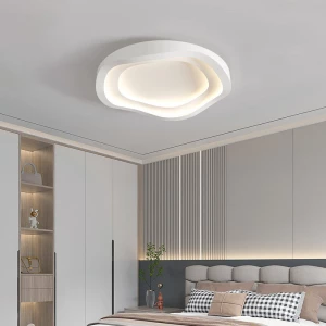 2023 Led Lighting Lamp Ceiling Special Surface Large Plastic Mounted Panel Light For Living Room circle led ceiling light