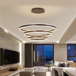 Luxury Modern Living Room Hanging Lighting Ceiling Pendant Lamp Circle Led Chandelier & Pendant Lights