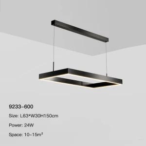 Modern Dining Room Light Black Led Chandelier For Kitchen Island Living Room Duplex Hall Bedroom Home Decor Ceiling Pendant Lamp