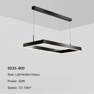 Modern Dining Room Light Black Led Chandelier For Kitchen Island Living Room Duplex Hall Bedroom Home Decor Ceiling Pendant Lamp