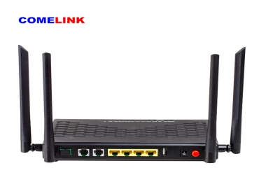 COMELINK GP6X FTTH Pon Network 4GE 2POTS 1USB 1 PON  WIFI(2.4G&5G) Black GPON ONU