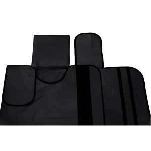 3 Zone Black Color Far Infrared Body Wrap Beauty Spa Sweating Sauna Blanket with Stones for Weight Loss and Detox