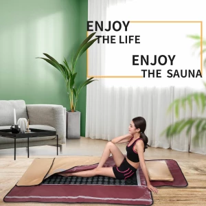 Portatile Facile Trasportare Bellezza Spa Sauna Far Infrarosso Riscaldamento Slimming Detox Sauna Coperta con Bian Stones