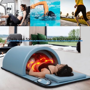 Beauty Personal Healthcare High-end Spa Capsule Portable Photon Lights Infrared Heat Sauna Dome with Stones