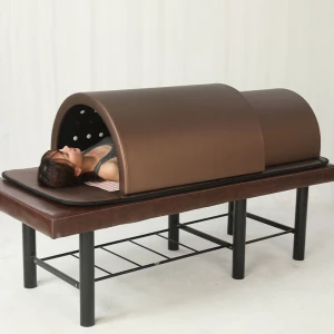 Brown Color New Product Portable Body Spa Beauty Infrared Spa Massage Sauna Dome Sauna Tunnel