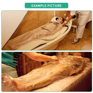 Copertura di plastica monouso Sauna Coperta Liners Infrarossi Sauna Body Wrap Accessori per Beaut Salon Spa Sauna Room