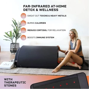 Black Popular Healthcare Beauty Equipment Red Light Therapy Mattress PEMF Infrared Dry Sauna Dome for Home Use