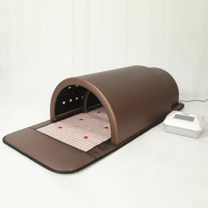 Brown Color New Product Portable Body Spa Beauty Infrared Spa Massage Sauna Dome Sauna Tunnel