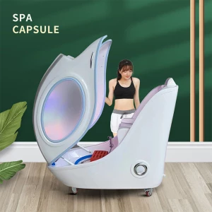 Body Relaxation Wellness and Health Skin Care PEMF Therapy Beauty Sitting Ozone Steam Spa Pod