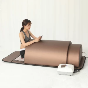 Brown Color New Product Portable Body Spa Beauty Infrared Spa Massage Sauna Dome Sauna Tunnel