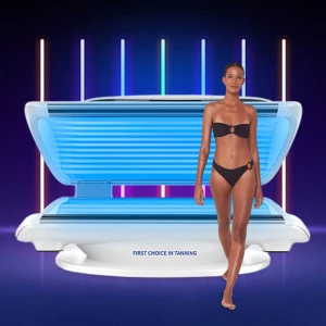 New Design Private Indoor Spa Collagen Beauty Capsule Laying Down Sunbath Tanning Bed Solarium Machine