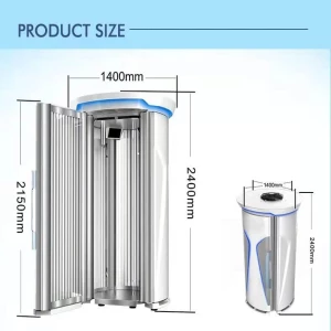 Macchina verticale del letto abbronzante del sole del solarium commerciale del centro della palestra e del salone di bellezza