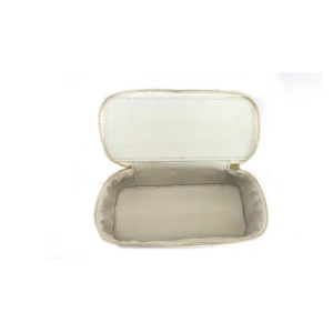 Two-Tone PU Makeup Box  CH2459 - W 7-3/4" x H 3-1/2" x D 3"