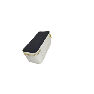 Two-Tone PU Makeup Box  CH2459 - W 7-3/4" x H 3-1/2" x D 3"