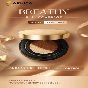 ArnicaNatural Makeup BB Cushion Liquid foundation light texture water resistant Breathy