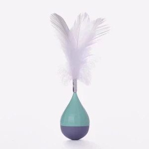 Mute, feather tumbler, cat toys, goose feather cat supplies, funny cat toys, self-pleasure cat toys