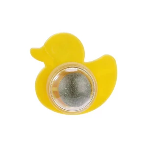 Duck-shaped cat toy, catnip licking toy, rotatable, fun and entertaining, catnip, pet cat toy, teeth grinding and cleaning